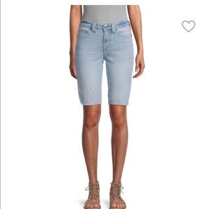 True Religion Riley Cut Off Bermuda Denim Long Jean Shorts Jort 27 4